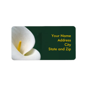 Etiqueta Calla en negro