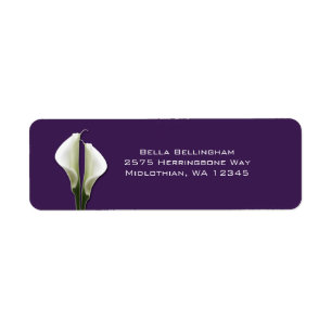 Etiqueta Calla Lilies Address Labels