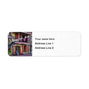 Etiqueta Calle del río Vintage Savannah Georgia Foto de via