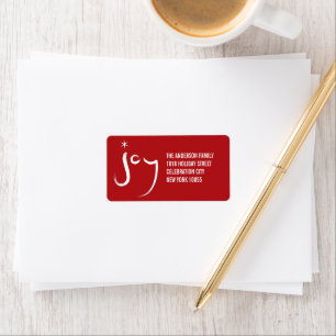 Etiqueta Calligrafía de broche Alegría Alegría de vacaci