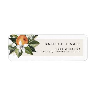 Etiqueta CALLIOPE Citrus Naranja Clementine Cutie Address L