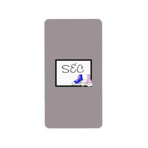 Etiqueta Calzado azul/rosa Hershey's Miniature Wrapper
