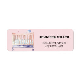 Etiqueta Cama de bebé Baby Shower