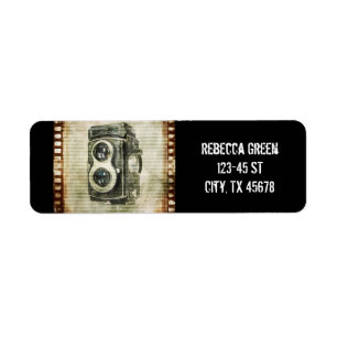 Etiqueta Cámara del vintage de la fotografía del fotógra