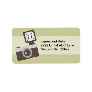 Etiqueta Cámara del vintage del dibujo animado