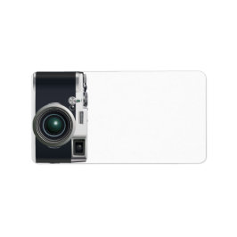 Etiqueta Cámara negra antigua