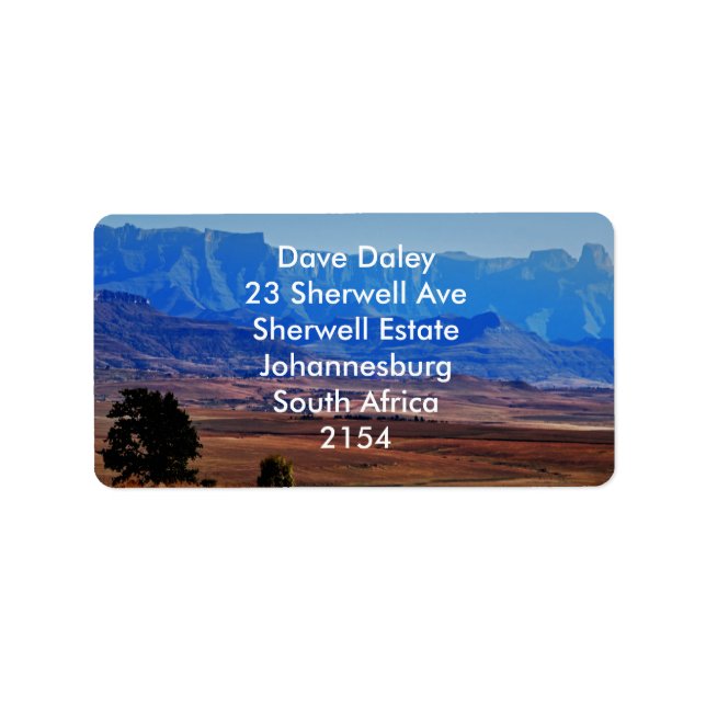 Etiqueta Cambios en azul (Frente)