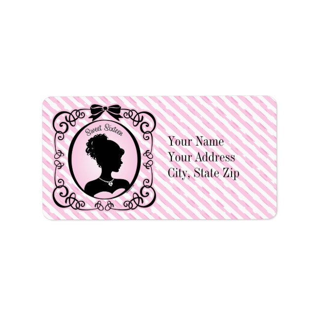 Etiqueta Cameo Sweet 16 (Frente)