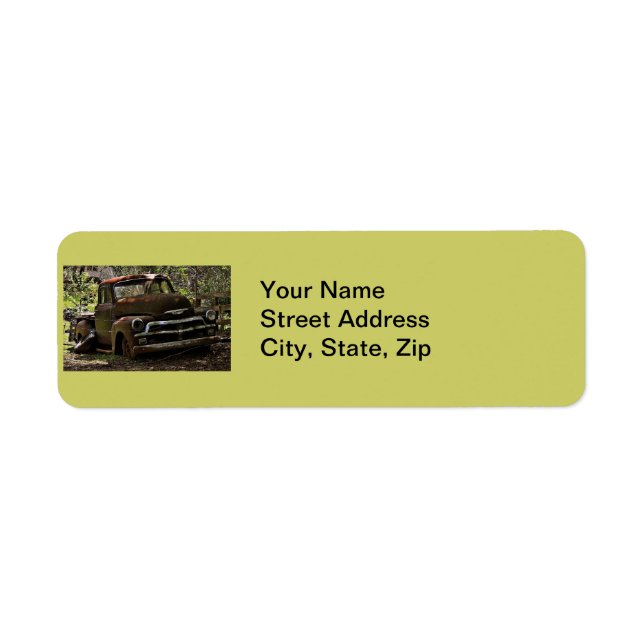 Etiqueta Camión antiguo (Frente)