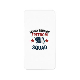 Etiqueta Camiseta de Reunión Familiar Freedom Squad – Patri