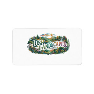 Etiqueta Camiseta Paisajes Exuberantes