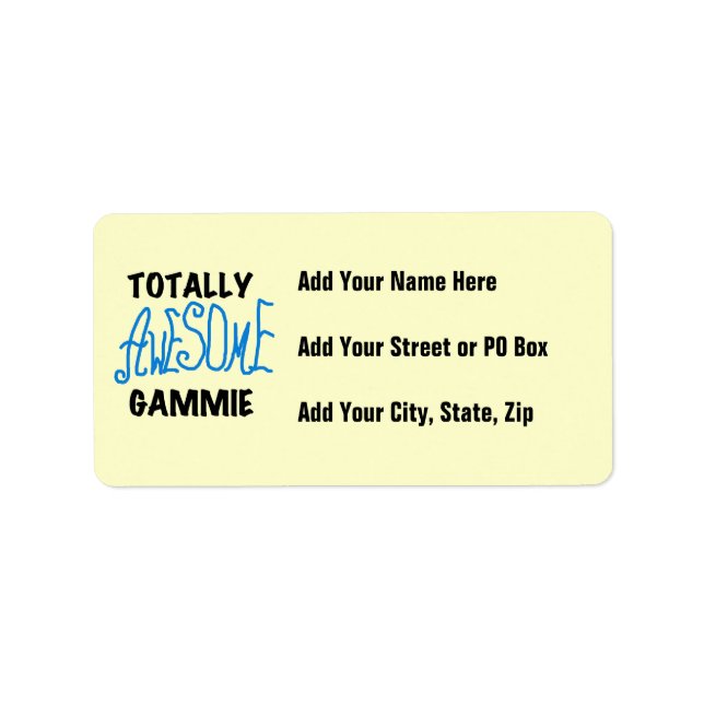 Etiqueta Camisetas y regalos azules totalmente (Frente)