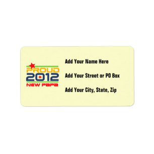 Etiqueta Camisetas y regalos de New Papa orgullosamente en 