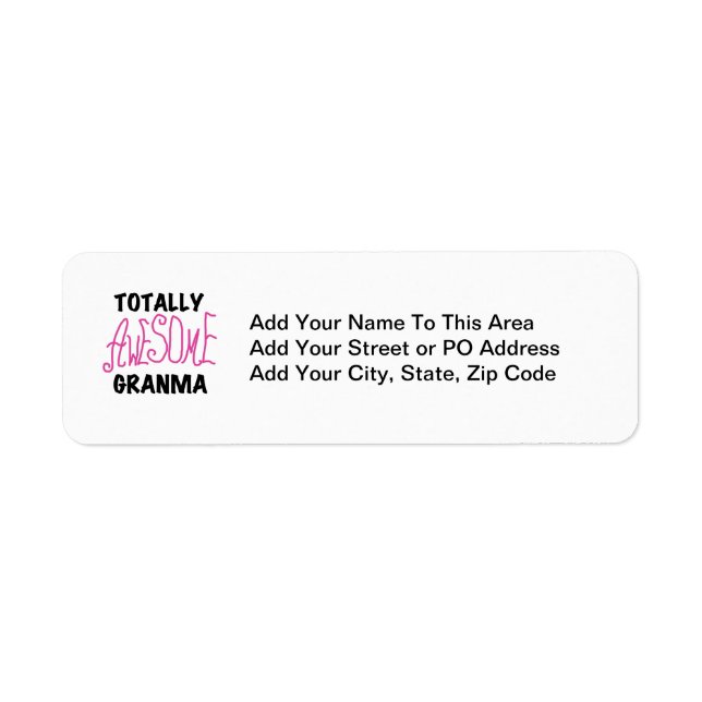 Etiqueta Camisetas y regalos rosados totalmente (Frente)