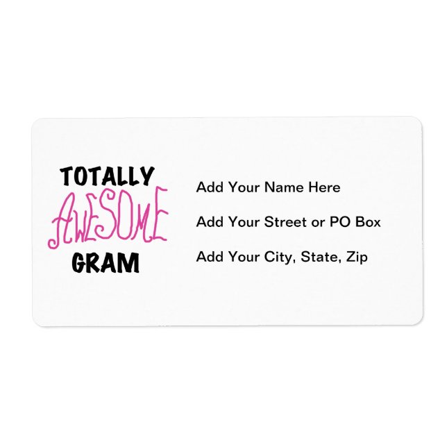 Etiqueta Camisetas y regalos totalmente impresionantes del (Frente)