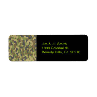 Etiqueta Camo Greens & Browns