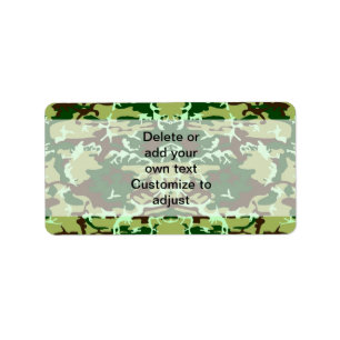 Etiqueta Camo verde