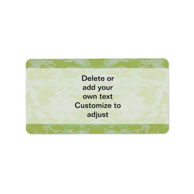 Etiqueta Camo verde (Frente)