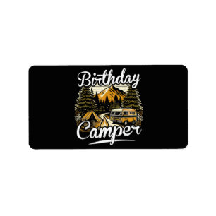 Etiqueta Campamento de cumpleaños