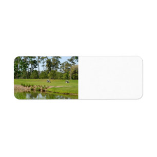 Etiqueta campo de golf la Florida