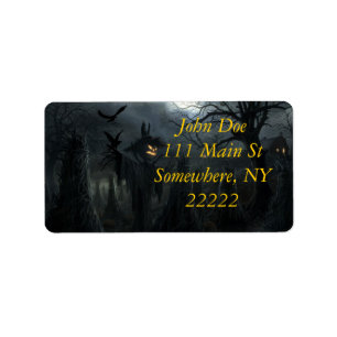 Etiqueta Campo de Halloween de la muerte