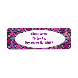 Etiqueta Campo Tulipán púrpura