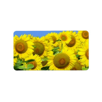 Etiqueta Campos de girasol