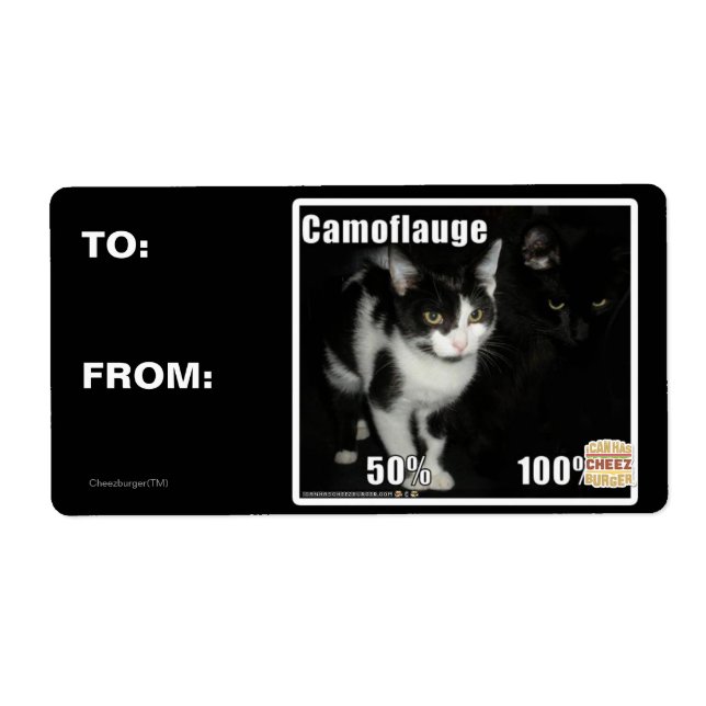 Etiqueta Camuflaje (Frente)