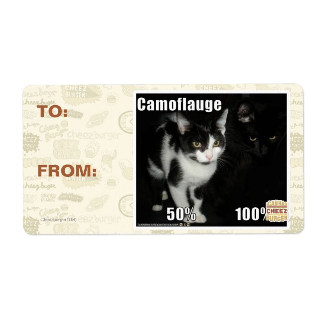 Etiqueta Camuflaje (Frente)