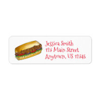 Canales de sándwich de camarón de Nueva Orleans Po
