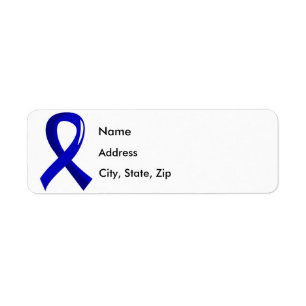 Etiqueta Cáncer de colon Blue Ribbon 3