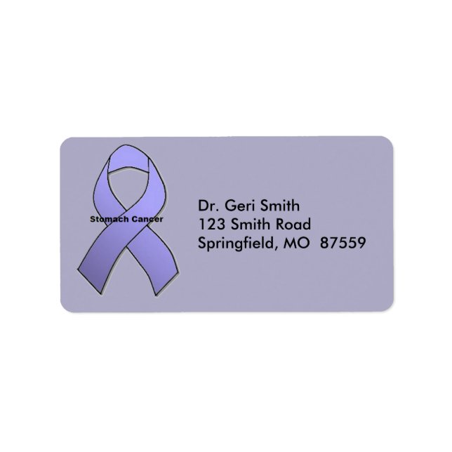 Etiqueta Cáncer de estómago (Frente)