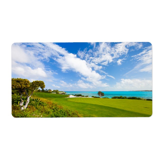 Etiqueta Cancha de golf (Frente)