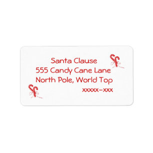 Etiqueta Candy Cane