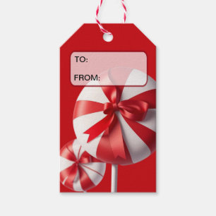 Etiqueta Candy Cane Lollies/Red/Gift