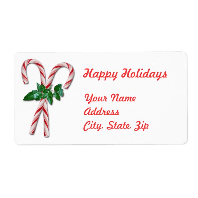 Etiqueta Candy Canes (Frente)