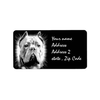 Etiqueta Cane Corso Dog