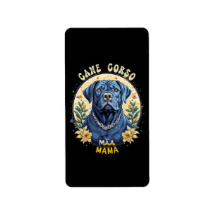 Etiqueta Cane Corso Mamá