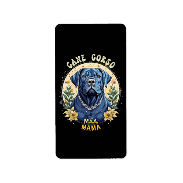 Etiqueta Cane Corso Mamá (Frente)