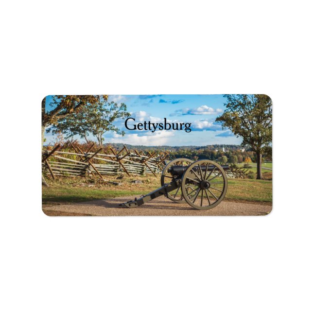 Etiqueta Canones de Gettysburg (Frente)