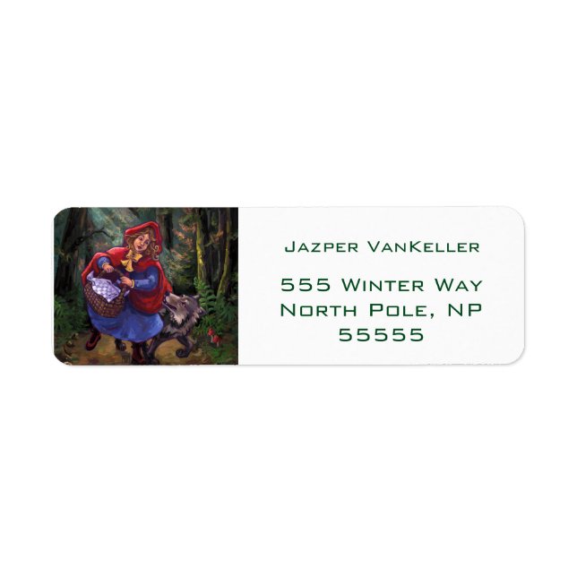 Etiqueta Caperucita Roja (Frente)