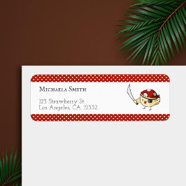 Etiqueta Capitán de pájaros cortos Pirata Tema personalizad