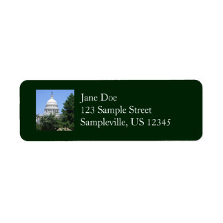 Etiqueta Capitol Building from Bartholdi Park in Washington