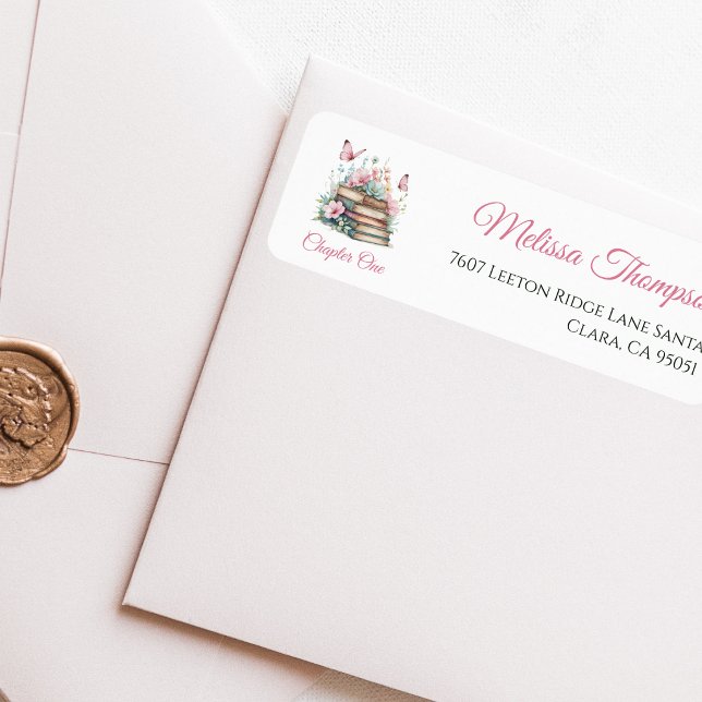 Etiqueta Capítulo Uno Cumpleaños Temático del Primer Libro  (Subido por el creador)