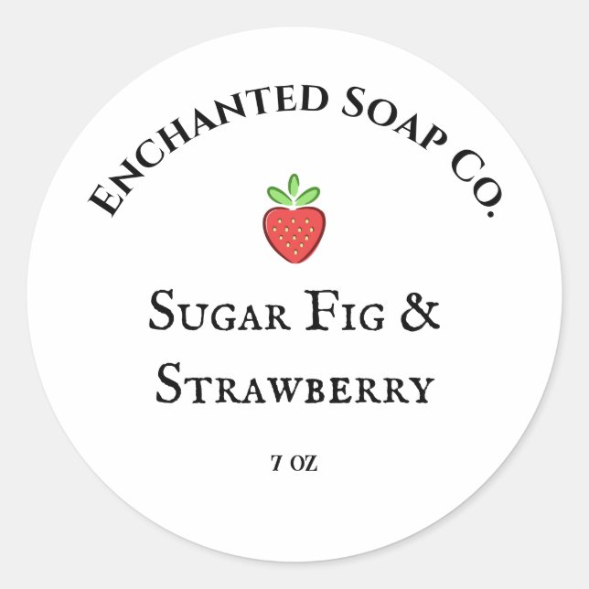 Etiqueta caprichosa de jabón (Anverso)