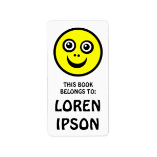 Etiqueta Cara divertida - Amarillo - Libro Plate