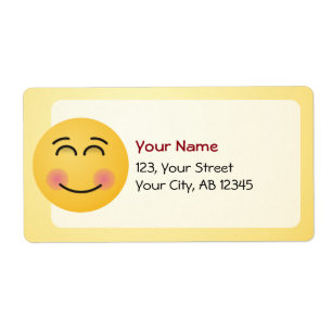 Etiqueta Cara sonriente con ojos sonrientes