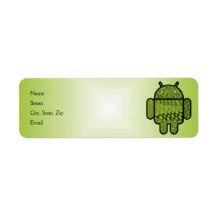 Etiqueta Carácter de garabato paisley para Android™