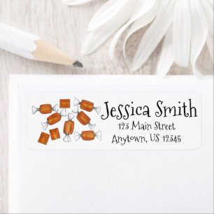 Etiqueta Caramel Candy Sweet Tooth Candies Personalizado