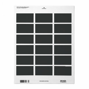 Etiqueta Carbón (color sólido)